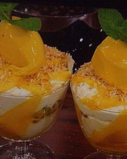 Рецепт экзотического мангового тирамису