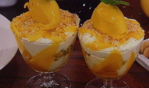 экзотический манговый тирамису