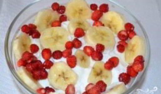 творожно-банановый десерт