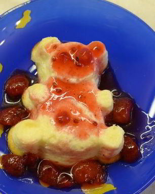 Творожно-яблочный пудинг Детская тема