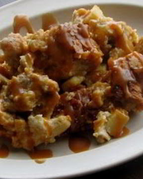 Яблоки с творогом в духовке