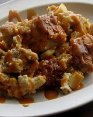 Яблоки с творогом в духовке