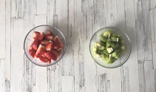 фрукты в зефирном креме