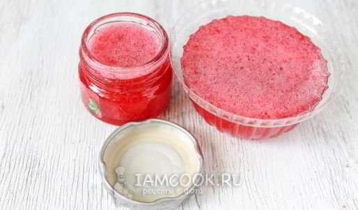 желе из красной смородины без варки