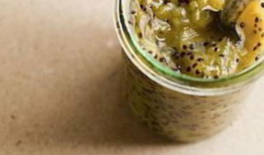 желе из свежих киви с ревенем