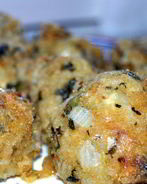 Аранчини из зеленого ризотто