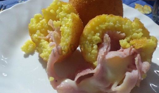 аранчини с прошутто