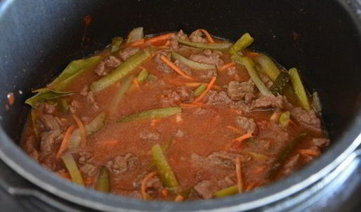 азу по-татарски в мультиварке