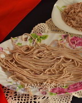 Домашняя гречневая лапша
