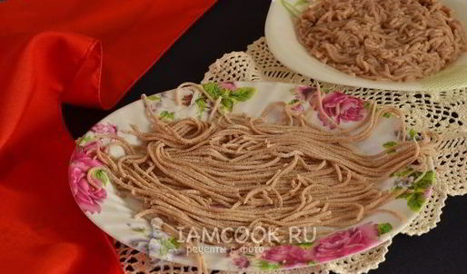 домашняя гречневая лапша