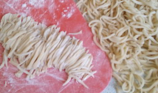 домашняя лапша с мясом