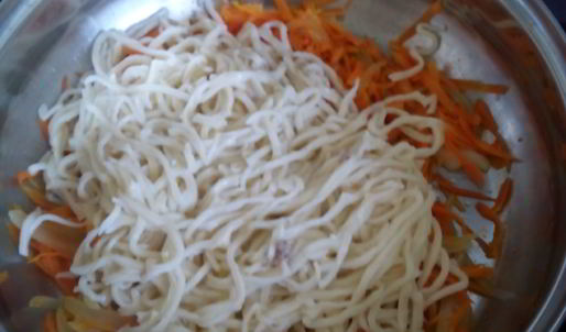 домашняя лапша с мясом