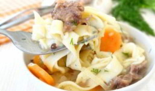 домашняя лапша со свининой