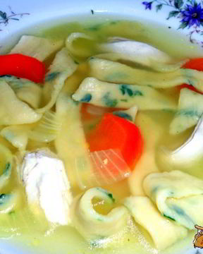 Домашняя зеленая лапша