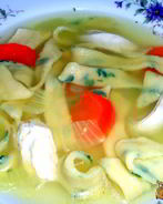 Домашняя зеленая лапша