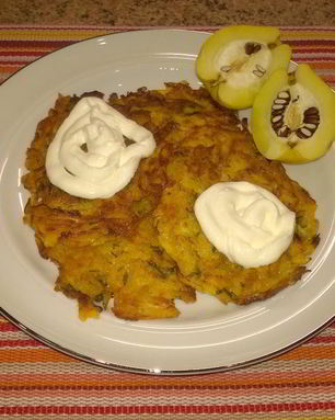 Драники из тыквы с укропом