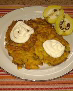 Драники из тыквы с укропом