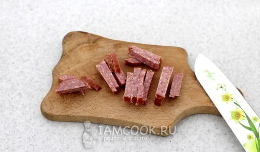 драники с колбасой