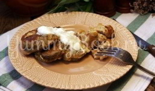 драники с мясом в горшочках