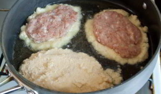 драники с мясом