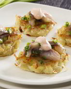 Драники с селедкой