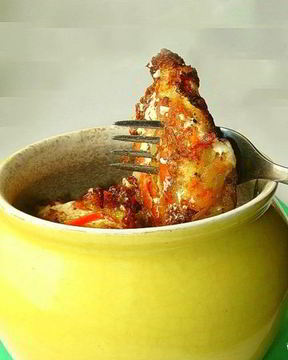 Драники в горшочке с грибами