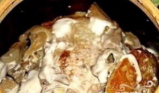 драники в горшочке с грибами