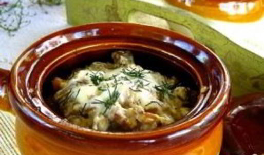 драники в горшочке с грибами