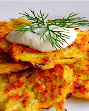 Картофельные драники с сыром