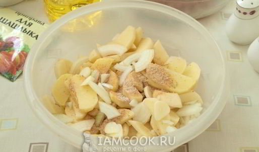 фрикадельки с картошкой в духовке