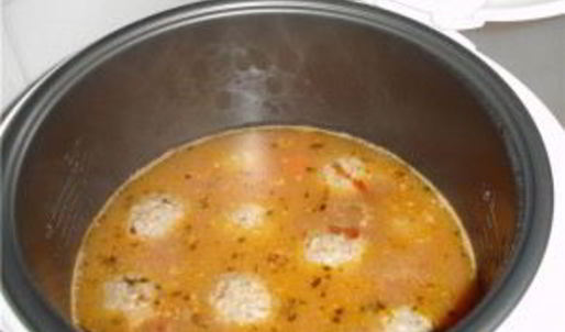 фрикадельки с рисом в мультиварке