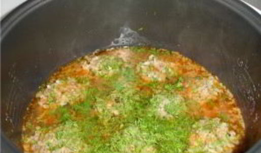 фрикадельки с рисом в мультиварке