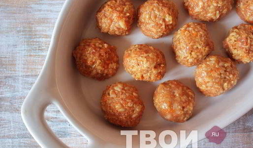 фрикадельки с рисом