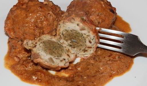 фрикадельки с сюрпризом