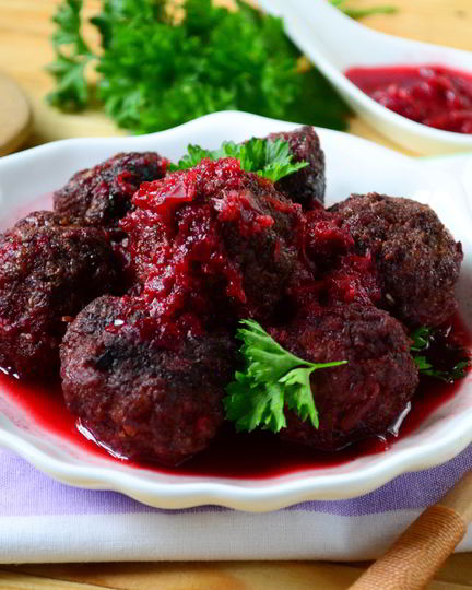 Рецепт фрикадельки с вишневым соусом