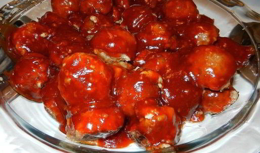 фрикадельки в медово-чесночном соусе