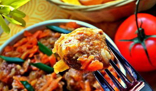 фрикадельки в моркови
