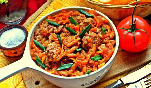 фрикадельки в моркови