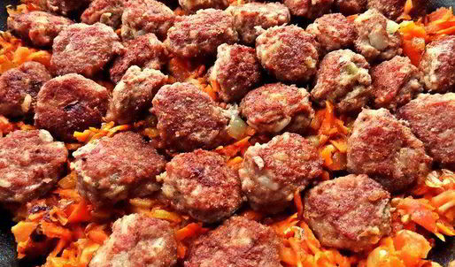 фрикадельки в моркови
