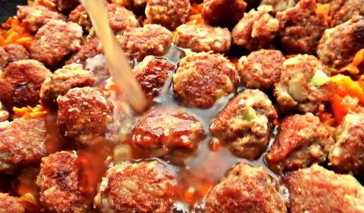 фрикадельки в моркови