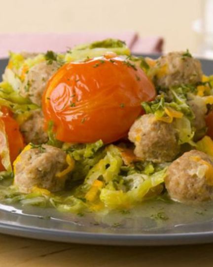 Рецепт капусты с фрикадельками