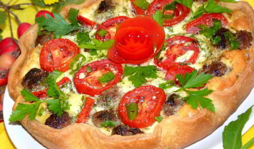 киш с фрикадельками