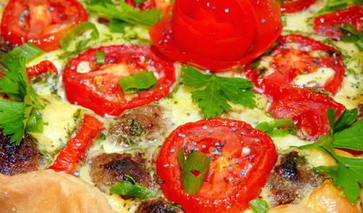 киш с фрикадельками