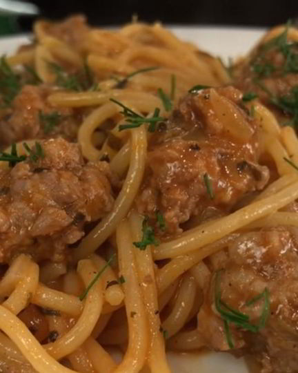 Рецепт макарон с фрикадельками за 25-30 минут