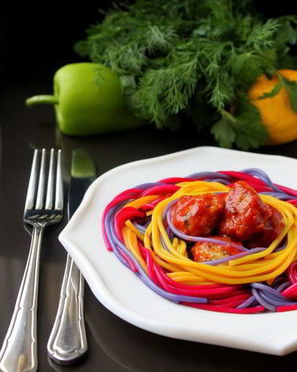 Рецепт праздничных спагетти с фрикадельками
