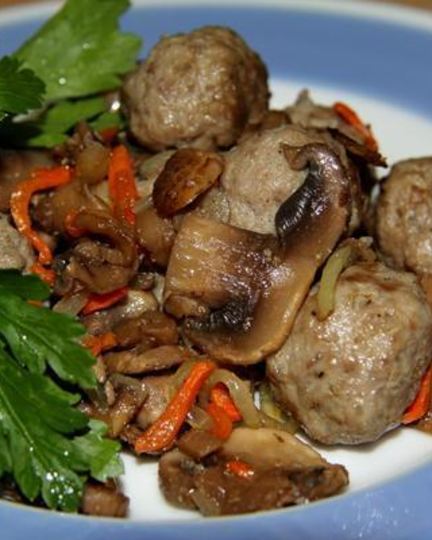 Рецепт закуска из грибов с фрикадельками