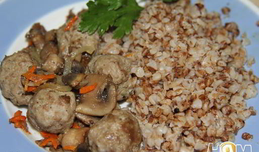 закуска из грибов с фрикадельками