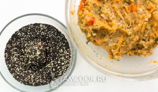 закусочные куриные фрикадельки
