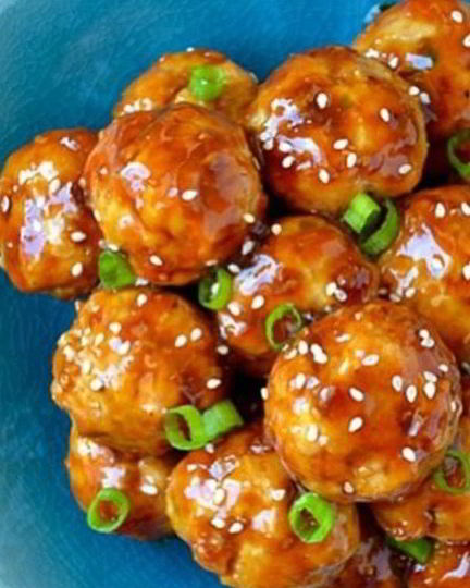 Рецепт запеченых куриных фрикаделек терияки