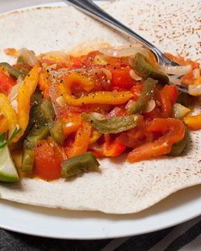 Гарнир из запеченных перцев